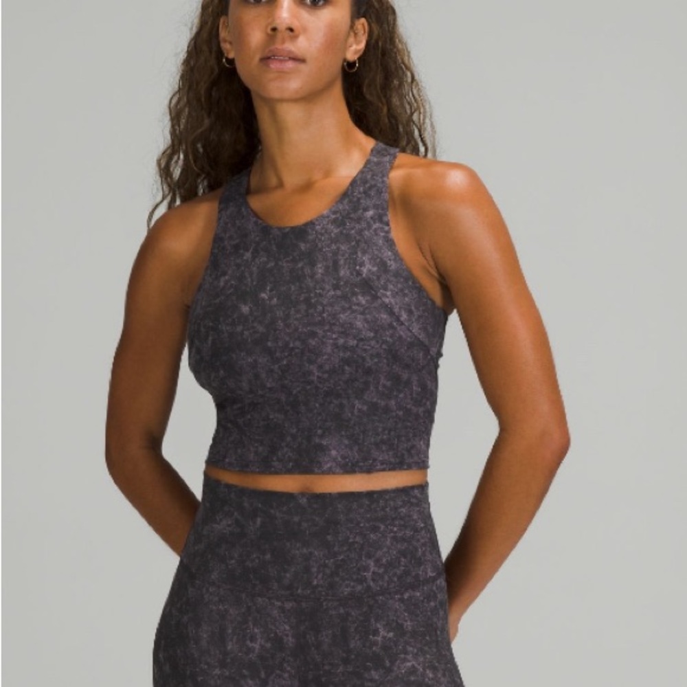 Lululemon cropped razor back tank top